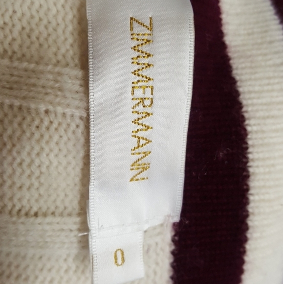 Zimmermann V Neck Varsity Sweater - Picture 5 of 9